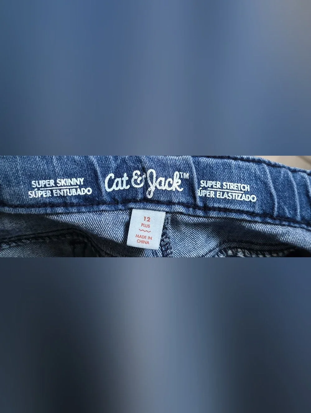 Cat & Jack Junior Girl Jeans Super Skinny Super Stretch 12 Plus